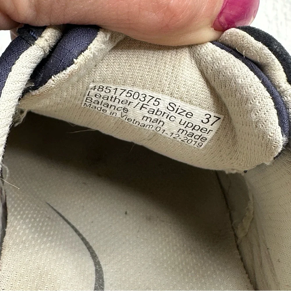 Dansko Womens Harlie Sneakers Womens Size 37 6.5/7 Navy Blue Suede Leather Shoes